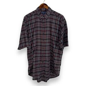 Polo Ralph Lauren Blake Black Madras S/S Button Down Shirt L